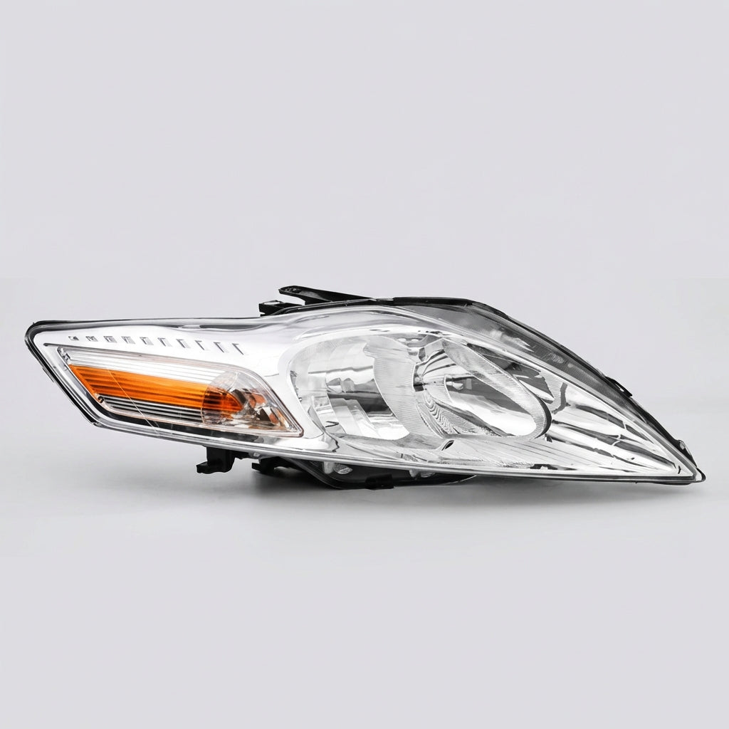Engineered headlight assembly for precise illumination and quiet luxury