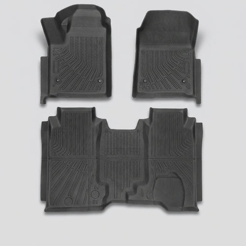 Tapis de sol TPE 3D noir pour Chevrolet Silverado EV WT, protection intérieure élégante