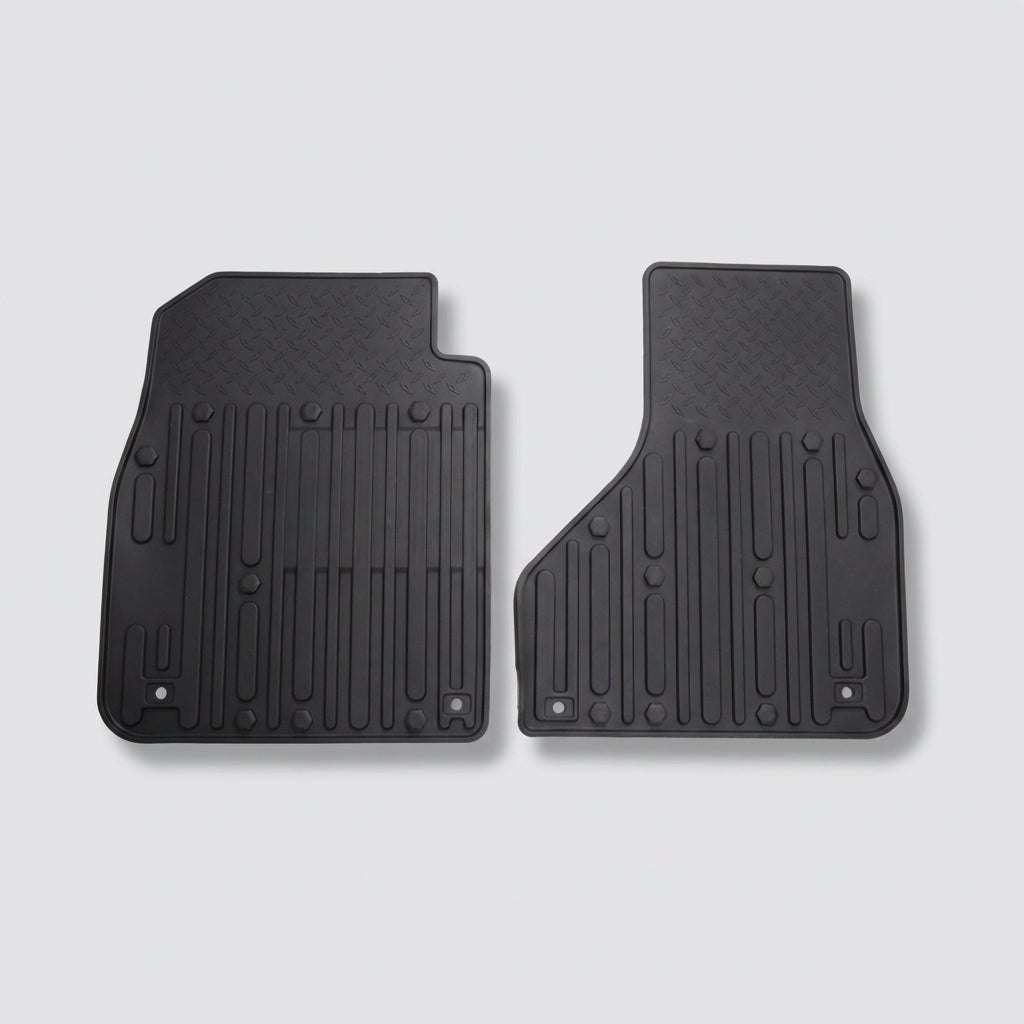 Tapis de sol Dodge RAM 1500 en TPE noir, texture diamantée