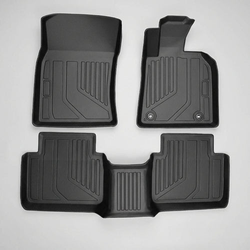 Ajustement précis des tapis de sol avec bords relevés pour protection