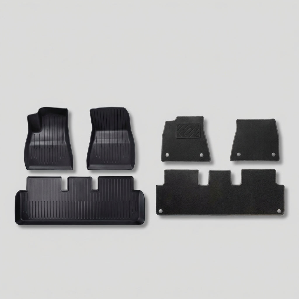 Premium All-Weather 3D Floor Mats & NAPA Trunk Liners for Tesla Model 3 Highland / Model Y